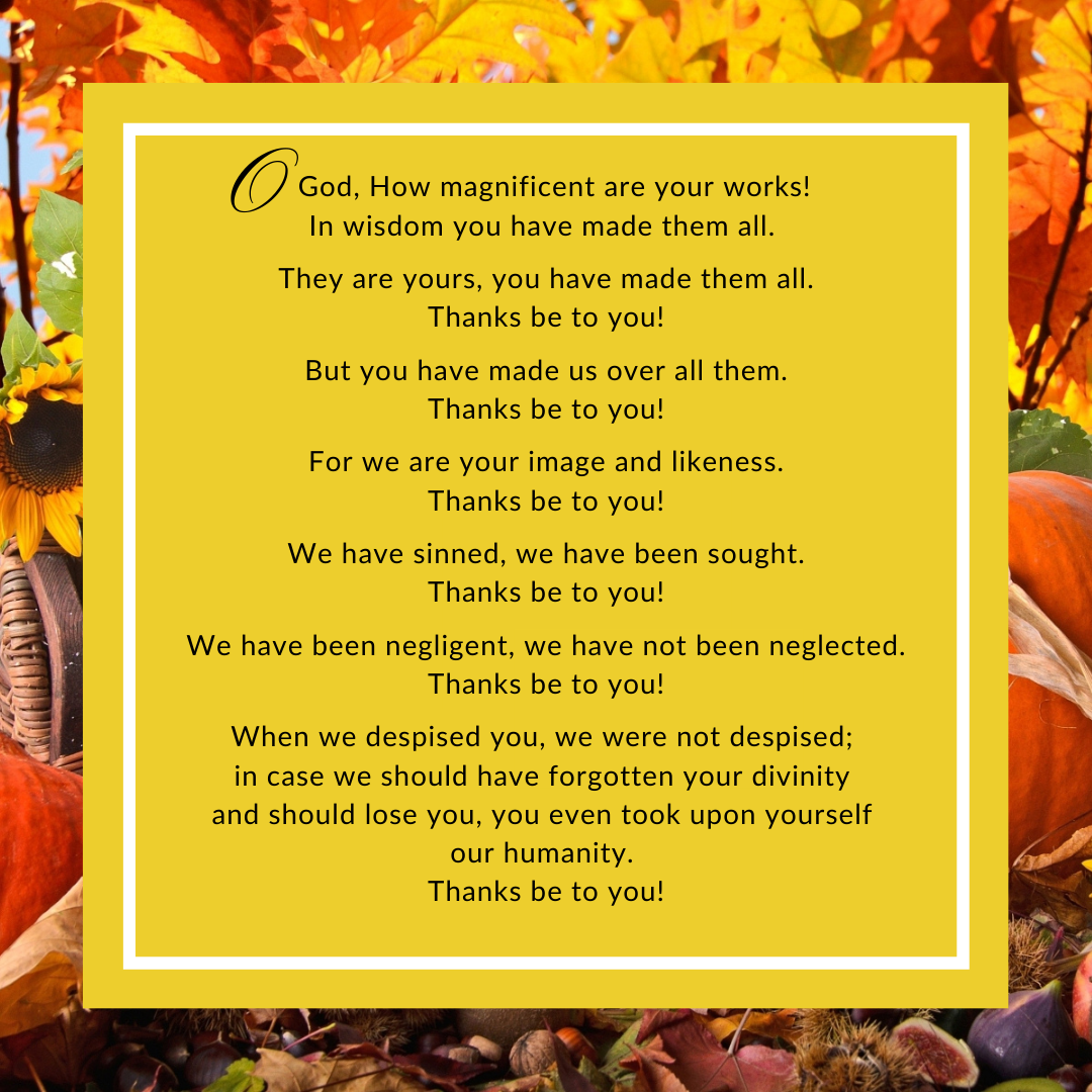 a prayer for thanksgiving day — the national shrine of saint rita